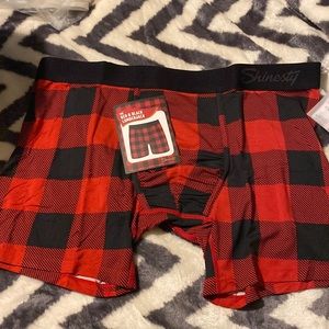 New Red And Black Buffalo Plaud Boxer Briefs